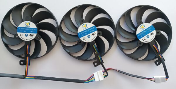 88mm Asus EVO Strix Fan Set GTX16 RTX20 RX5600 RX5700 - Image 2