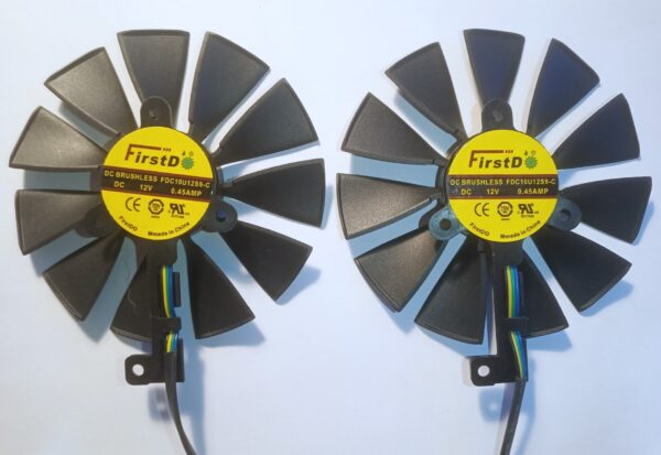 87mm Asus Dual RTX 20 Series Fan Set - Image 2