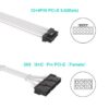 12VHPWR ATX3.0 600W PCI-E 5.0 to 3 X 6+2 GPU Sleeved Cable - Image 2