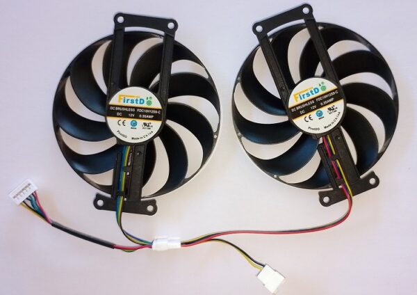 87mm Asus GTX16 and RTX20 Dual MINI Fan Set - Image 2