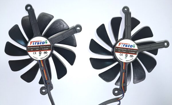 95mm XFX RX5700 / RX5700XT THICC II Fan Set - Image 2